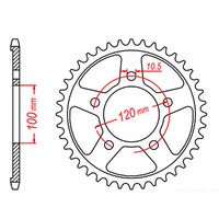 SPROCKET REAR MTX 702 40T #525