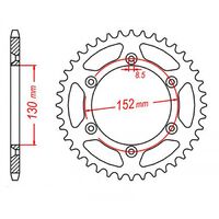 SPROCKET REAR MTX 706-46T #520