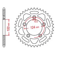 SPROCKET REAR MTX 746 43T #520