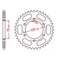 SPROCKET REAR MTX 1844 42T #428