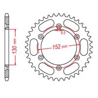 SPROCKET REAR MTX 008 48T #520
