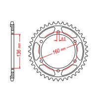 SPROCKET REAR MTX 005 47T #520