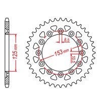 SPROCKET REAR MTX 210 / 301 42T #520