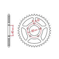 SPROCKET REAR MTX 42T KTM 50 #415