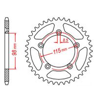 SPROCKET REAR MTX 894 46T #420