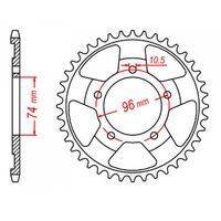 SPROCKET REAR MTX 1209 41T #520