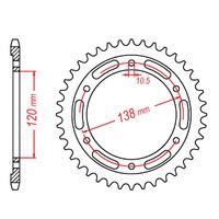 SPROCKET REAR MTX 1220 39T #520