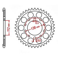 SPROCKET REAR MTX 1303 39T #520
