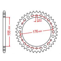 SPROCKET REAR MTX 2011 42T #530