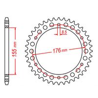 SPROCKET REAR MTX 2011 43T #530