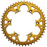 SPROCKET REAR MTX ZERO Alloy MX 460 51T #520 GLD