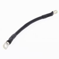 8IN. LONG UNIVERSAL BATTERY CABLE - BLACK.