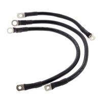 BATTERY CABLE KIT - BLACK. FITS FL 1965-1979.