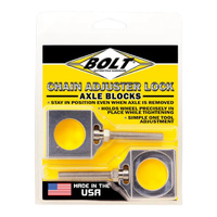 Bolt Raw Chain Adjuster Blocks Kawasaki (2 Pack) - 20mm