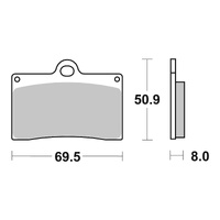 Brembo Brake Pad Carbon Ceramic Race