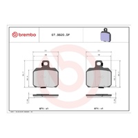 Brembo Brake Pad Sintered Rear