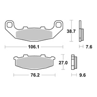 Brembo Brake Pad Sintered Rear