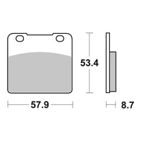 Brembo Brake Pad Sintered Front