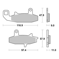 Brembo Brake Pad Sintered Front