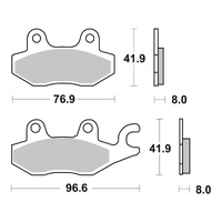 Brembo Brake Pad Sintered Rear