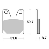 Brembo Brake Pad Sintered Rear