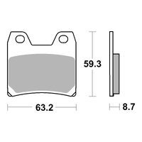 Brembo Brake Pad Sintered Rear