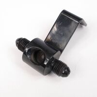 WHITES BRAKE - LINE TEE w/ BRAKE SWITCH PORT - STEEL BLK