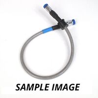 WHITES PREMADE BRAKE LINE 400mm - CLR STEEL CHR