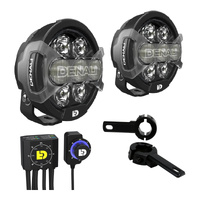 Denali D7 Lighting Bundle with Mounts - Kawasaki KLR 650 S 2022+