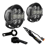 Denali D7 Pro Premium Lighting Bundle with Engine Guard - Harley-Davidson