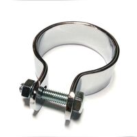 WHITES EXHAUST CLAMP 1 1/2" CHR 38mm