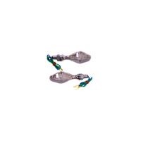 WHITES FLASHER UNI LED DIAMOND CHR PAIR
