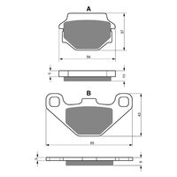 BRAKE PADS GOLDFREN OFFRD RACNG GF005 - K5 ( PR75 / PR329 )