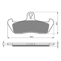 BRAKE PADS GOLDFREN GF006 - S3