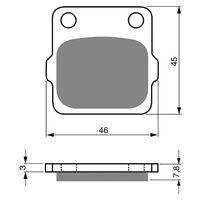 BRAKE PADS GOLDFREN OFFROAD RACING GF007 - K5 ( PR24)