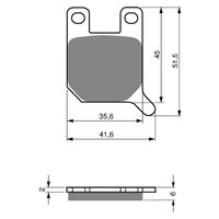 BRAKE PADS GOLDFREN SINTERED SPORTS GF008 - S3 ( PH88 )