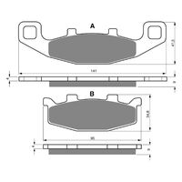 BRAKE PADS GOLDFREN GF013 - K5