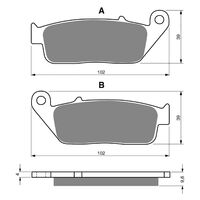 BRAKE PADS GOLDFREN SINTERED SPORTS GF014 - S3 ( PH48 )