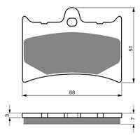 BRAKE PADS GOLDFREN OFFROAD RACING GF019 - K5 ( PR119 )