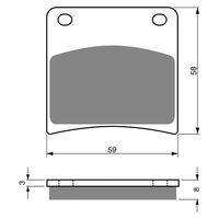 BRAKE PADS GOLDFREN SINTERED SPORTS GF027 - S3 ( PH51 )