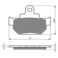 BRAKE PADS GOLDFREN GF030 - K5