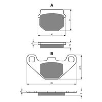 BRAKE PADS GOLDFREN OFFROAD RACING GF042 - K5 ( PR23 )