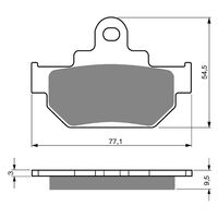 BRAKE PADS GOLDFREN OFFROAD RACING GF046 - K5 ( PR106 )
