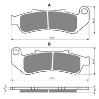 BRAKE PADS GOLDFREN SINTERED SPORTS GF055 - S3 ( PH123 )