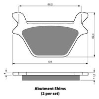 BRAKE PADS GOLDFREN SINTERED SPORTS GF056 - S3 ( PH156 )