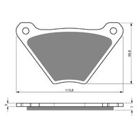 BRAKE PADS GOLDFREN SINTERED SPORTS GF060 - S3 ( PH70 )