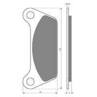 BRAKE PADS GOLDFREN SINTERED SPORTS GF061 - S3 ( P137 )