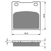 BRAKE PADS GOLDFREN SINTERED SPORTS GF068 - S3 ( PH07 )