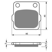 BRAKE PADS GOLDFREN GF077 - S3
