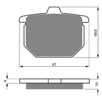 BRAKE PADS GOLDFREN SINTERED SPORTS GF079 - S3 ( PH03 )